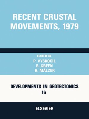 cover image of Recent Crustal Movements, 1979